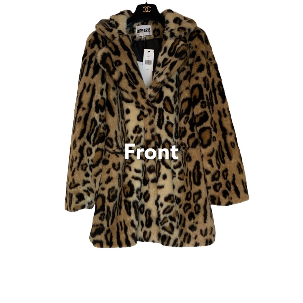 Apparis
Margot Faux Fur Coat Leopard Print Size M